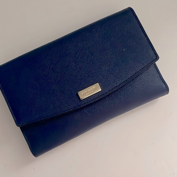 Kate Spade ♠️ Blue Wallet on Chain - Picture 1 of 4